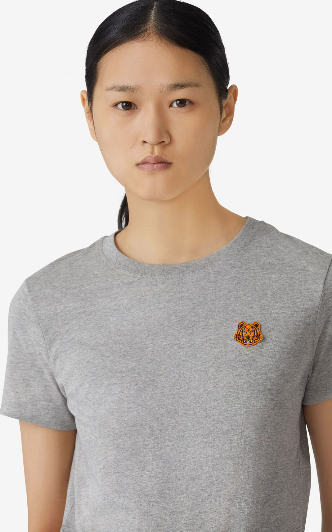 Kenzo 虎 Crest Tシャツ レディース グレー - PQCAYM837